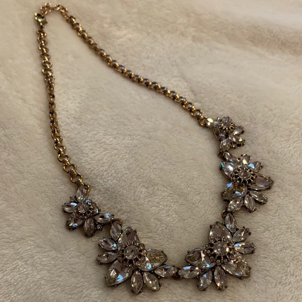 Vintage Crystal Statement Necklace